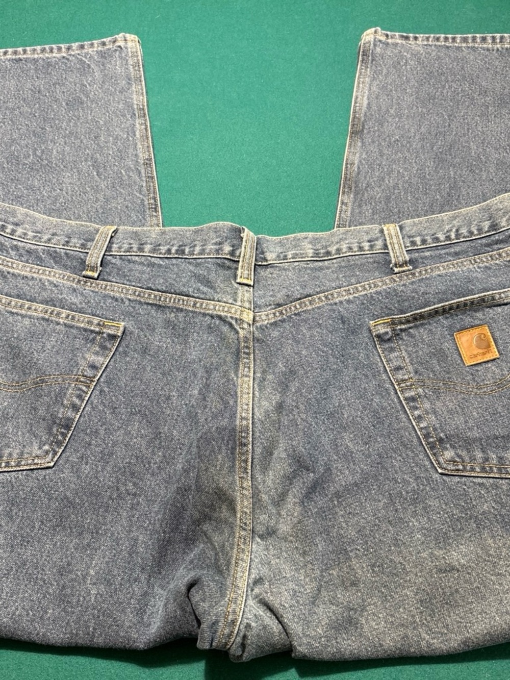 Carhartt Men's B480 DPS Relaxed Fit  Blue Work Jeans 44x30 , $34